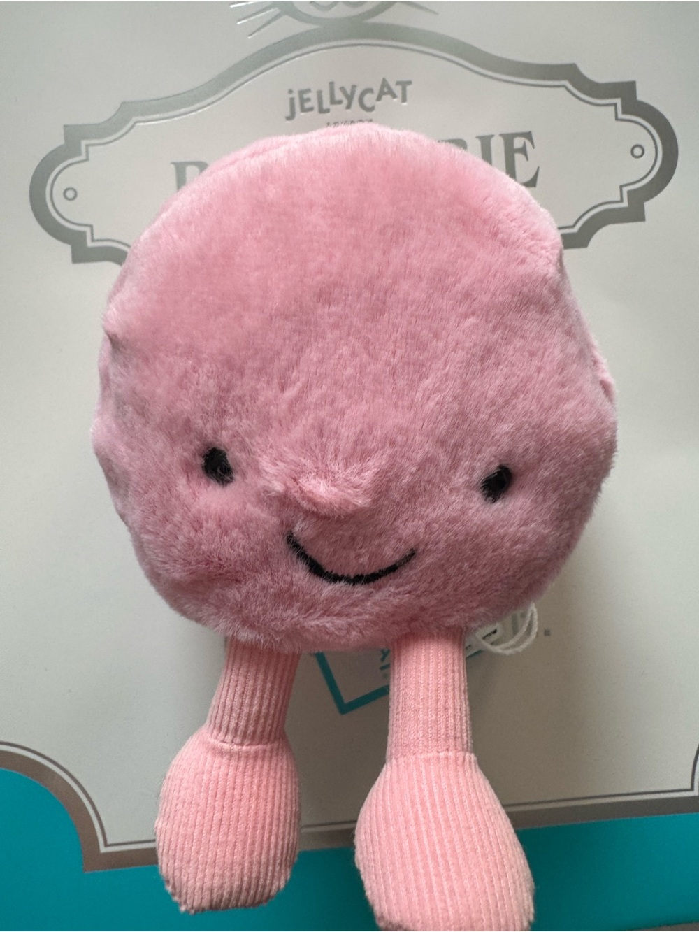 Jellycat Pink Plush macaroon from Paris France